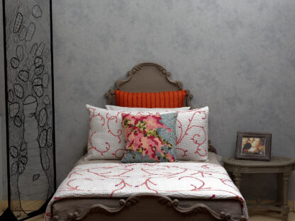 Pink Foliage Quilt - Image 3